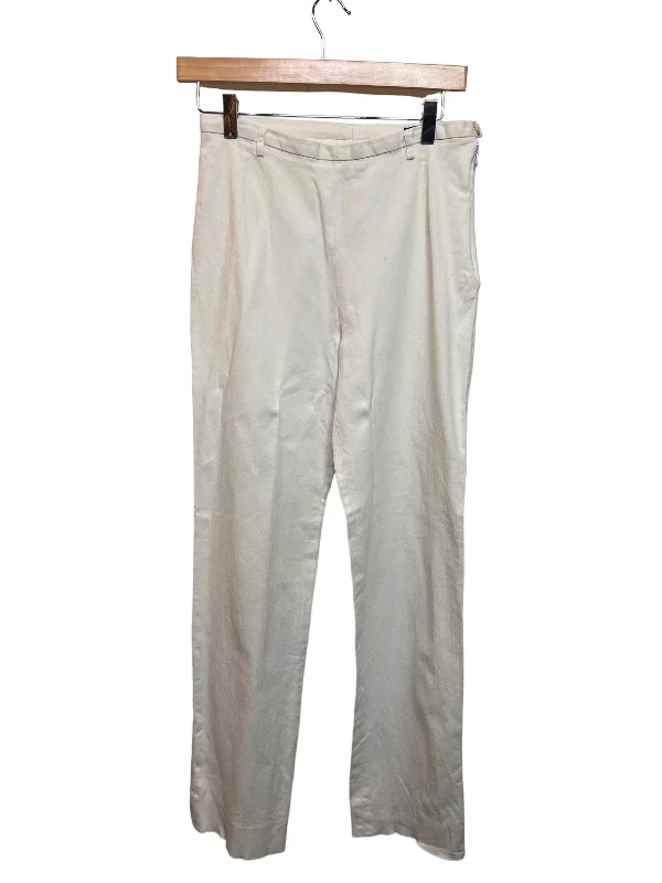 women's maternity pantsVintage Burberry White Womens Trousers (Size 28x32)