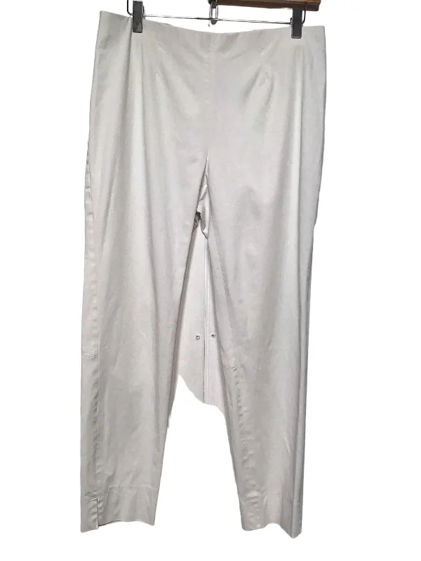 women's straight-leg pantsSabrina White Trousers (Size L)