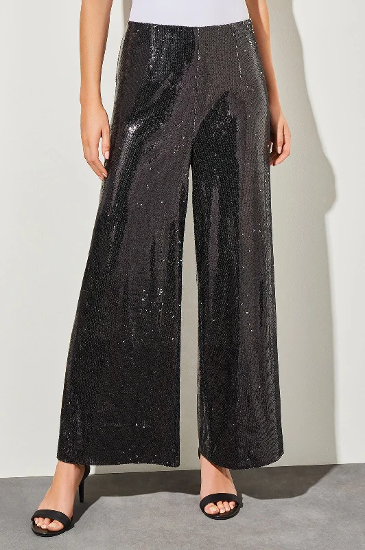 women's fall pantsSequins Wide-Leg Pants