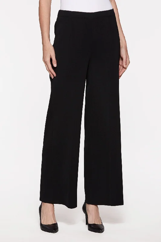 women's skinny pantsPlus Size Knit Wide-Leg Pants