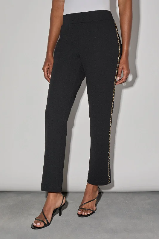 women's spring pantsStretch Deco Crepe Tuxedo Pants