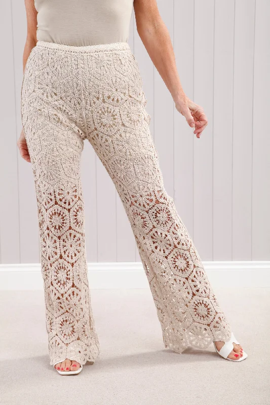 women's yoga pantsBahama Crochet Trousers