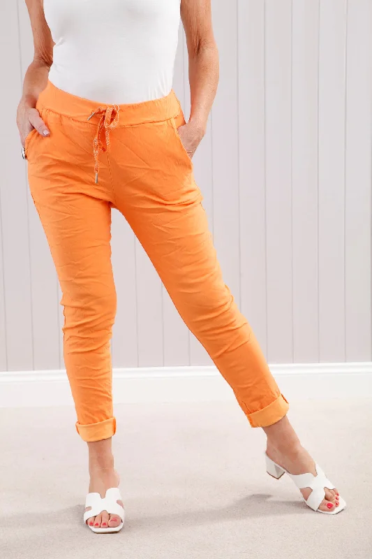 women's sweatpantsLurex Tie Magic Pants Orange