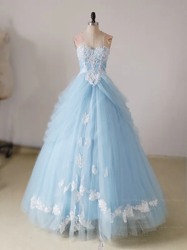 bodycon prom dressesA-Line Sweetheart Neck Lace Blue Long Prom Dress, Blue Long Sweet 16 Dress