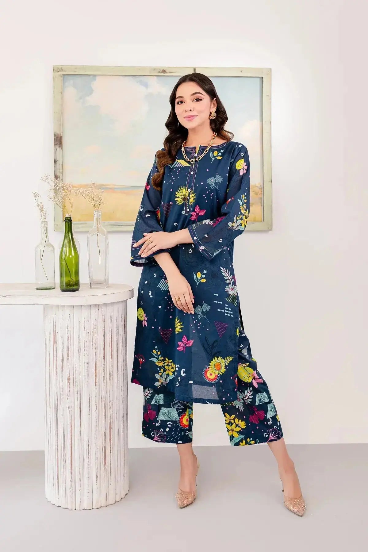 Formal Dress for Awards CeremoniesBATIK Women's Stitched 2Pc Semi Formal Clothing | BA01983