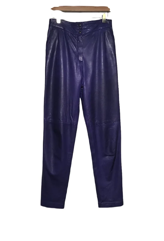 women's cargo pantsLeather Trousers (Size M)