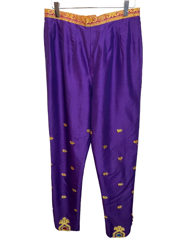 women's striped pantsWoman’s Purple Elasticated Trousers (Size W29)