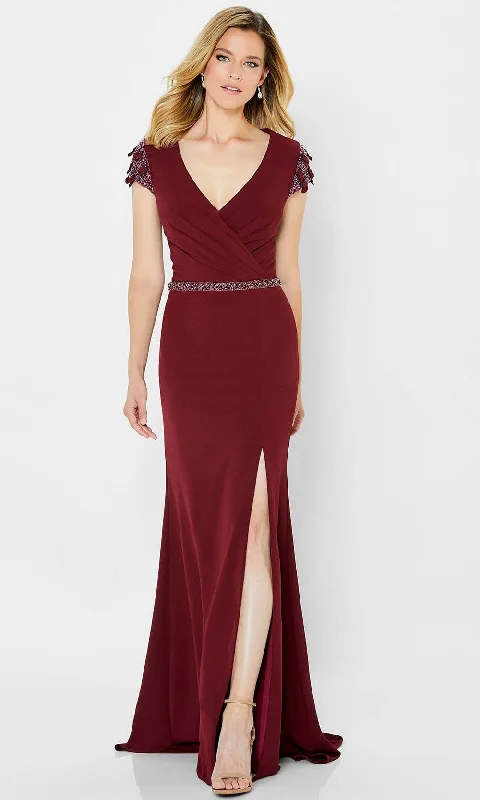 Formal Dress for DebutantesMontage by Mon Cheri 122902 - Embellished Surplice Bodice Formal Gown