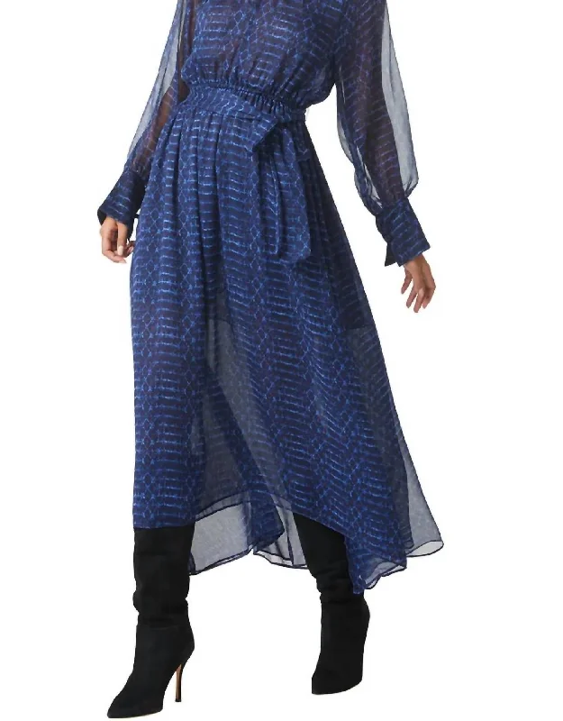 midi dresses for special occasionsPaloma Dress In Midnight Shibori