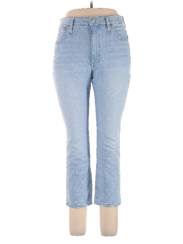 women's mom jeans denimHigh-Rise Bootleg Jeans in Light Wash