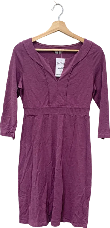 casual chic midi dressesBoden Purple Mid-Length Dress UK 10R