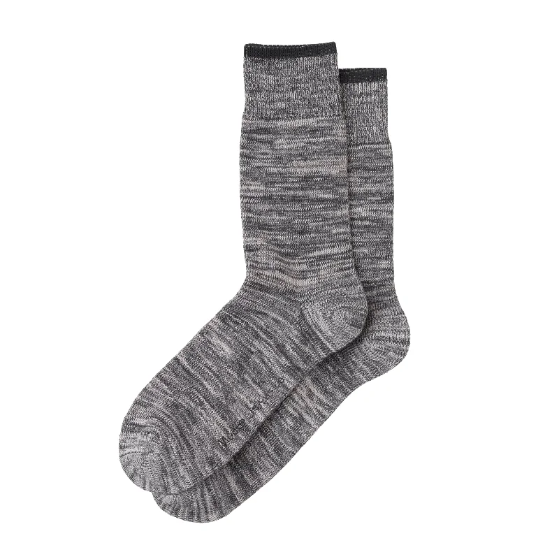 women's denim jeans with distressed thighsRasmusson Multi Yarn Socks - Dark Grey