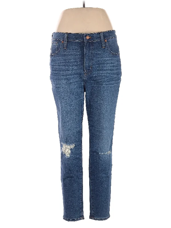 women's acid-washed denim jeansHigh-Rise Boyjeans Jeans