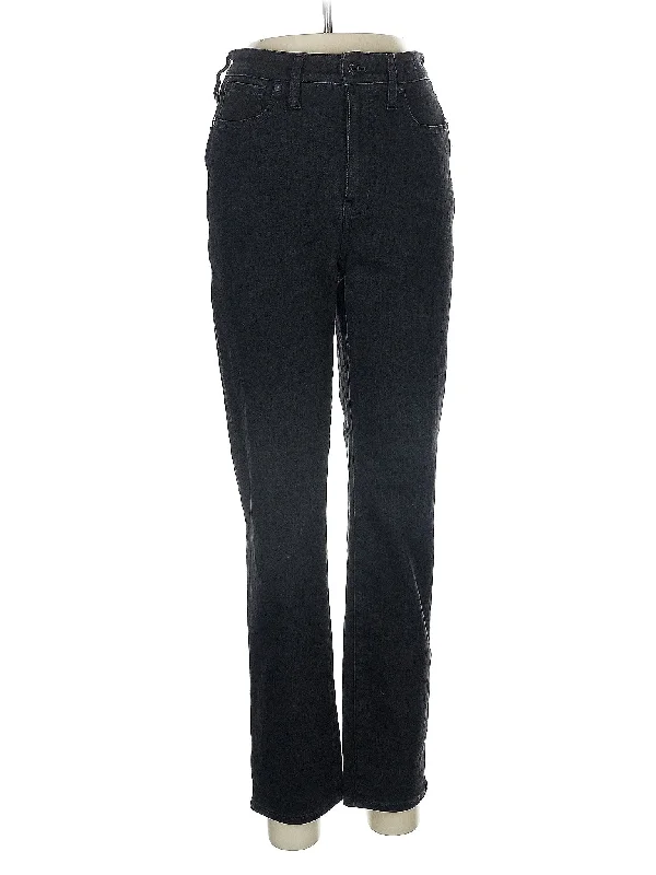 women's denim jeans for apple-shaped bodiesHigh-Rise Straight-leg Jeans in Dark Wash