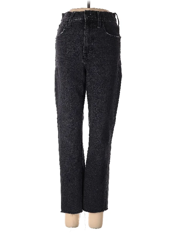 women's denim jeans for a flattering silhouetteMid-Rise Straight-leg Jeans in Dark Wash