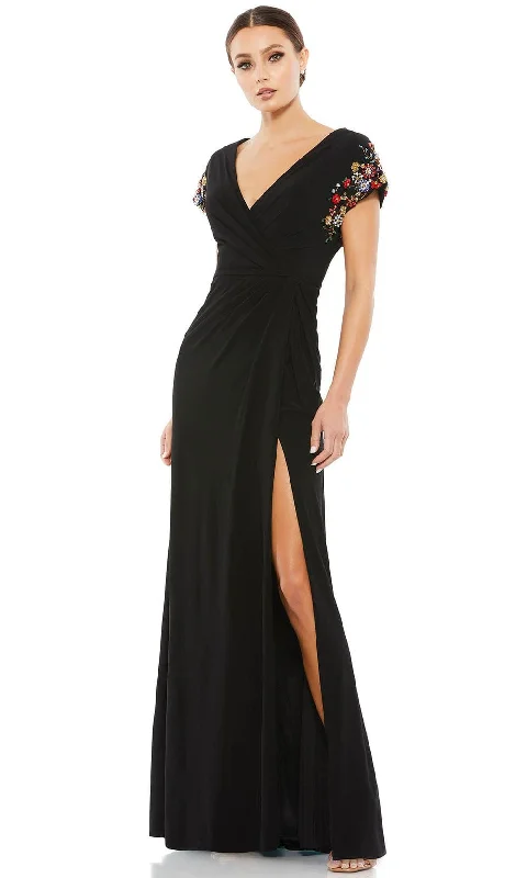 Formal Dress for Military BallsMac Duggal 55709 - Floral Beaded Mother of the Bride Gown