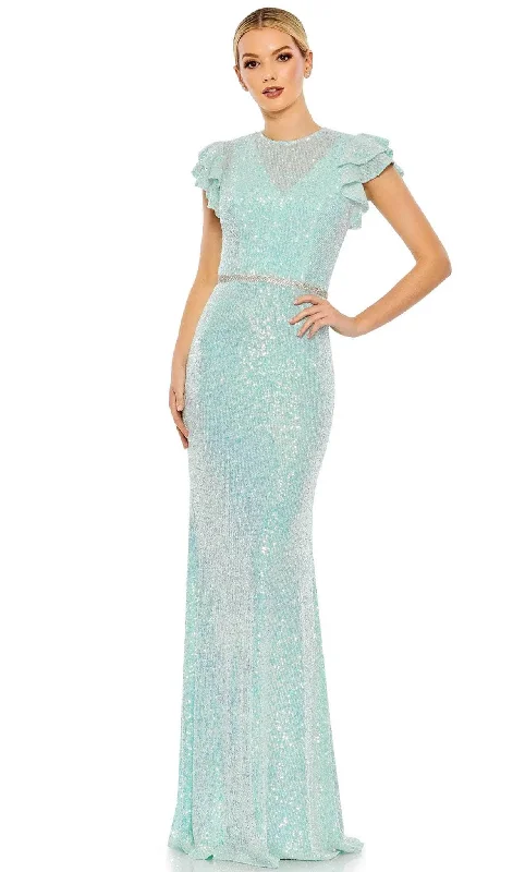 Formal Dress for Winter WeddingsIeena Duggal 26942 - Illusion High Neck Sequined Gown