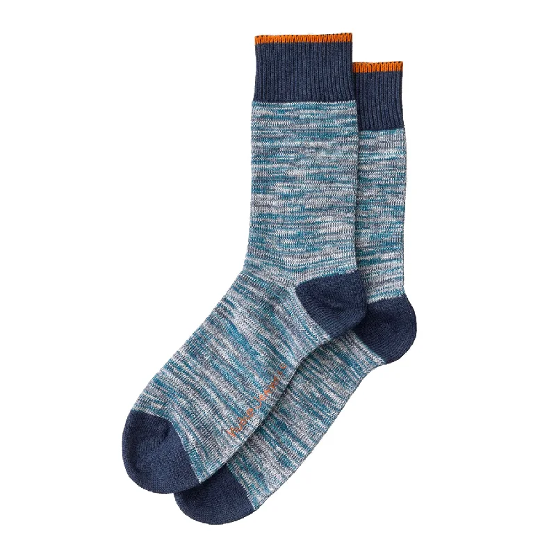 women's denim jeans with cotton blendRasmusson Multi Yarn Socks - Blue