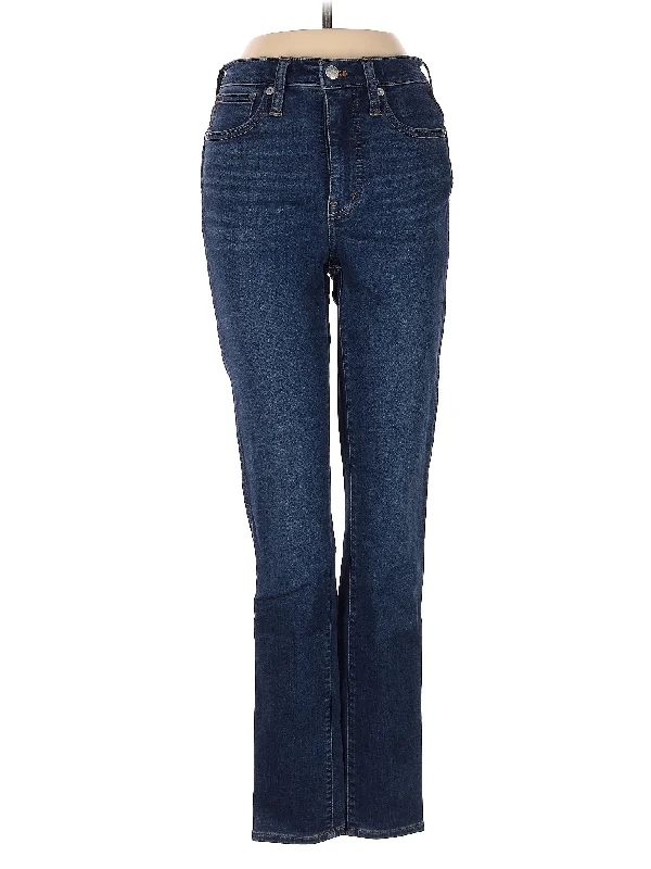 women's low-rise denim jeansMid-Rise Bootleg Jeans in Dark Wash