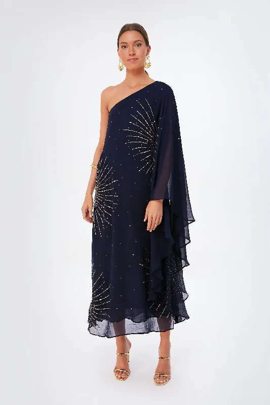 body-hugging midi dressesMidnight Star Sequin Liza Dress