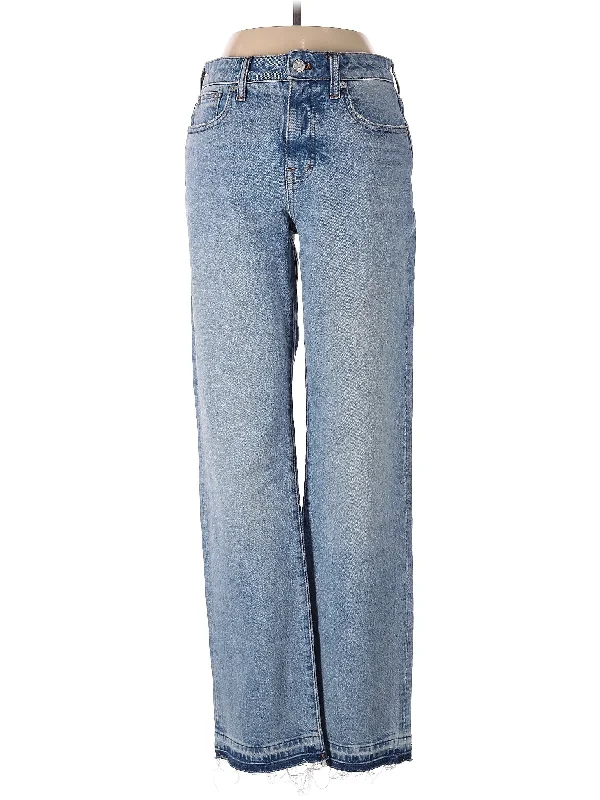 women's denim jeans for pear-shaped bodiesHigh-Rise Wide-leg Jeans in Light Wash