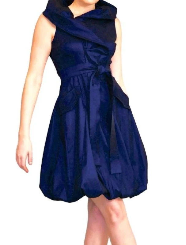 plus-size midi dressesBubble Dress W/ Jacket Set In Midnight