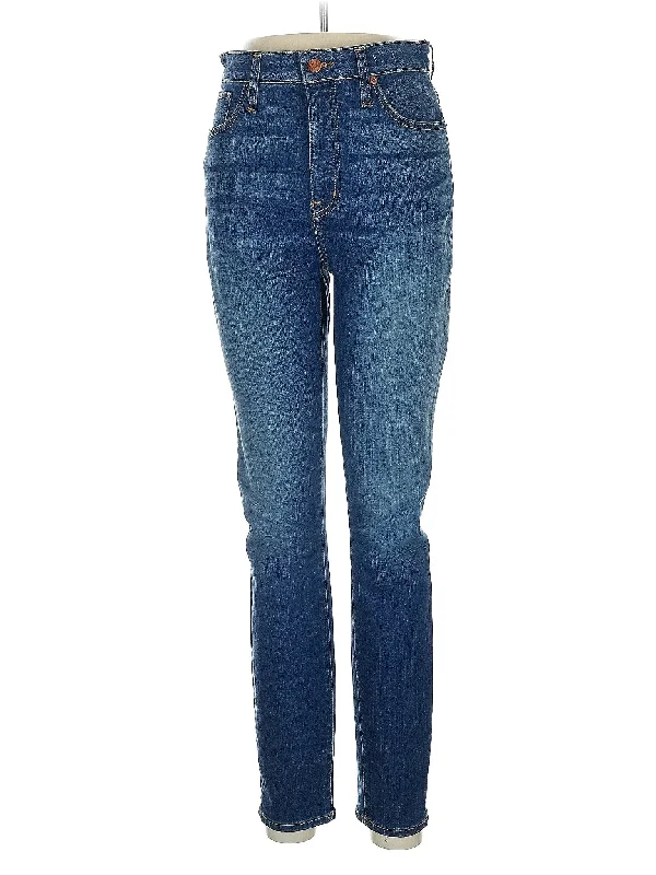 women's denim jeans for everyday wearHigh-Rise Straight-leg Jeans in Medium Wash