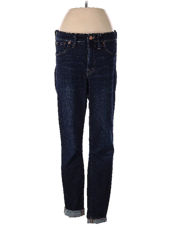 women's denim jeans for a chic appearanceHigh-Rise Straight-leg Jeans in Dark Wash