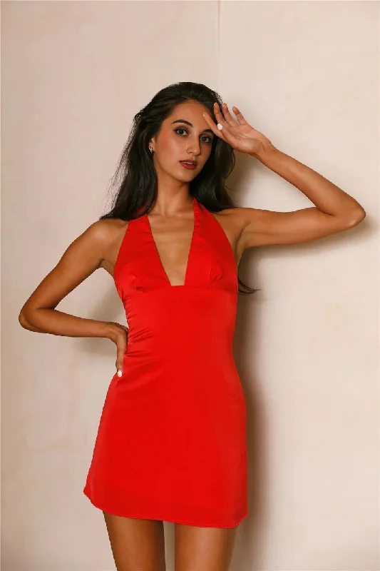 midi dresses with pocketsMidnight Memory Dress Red