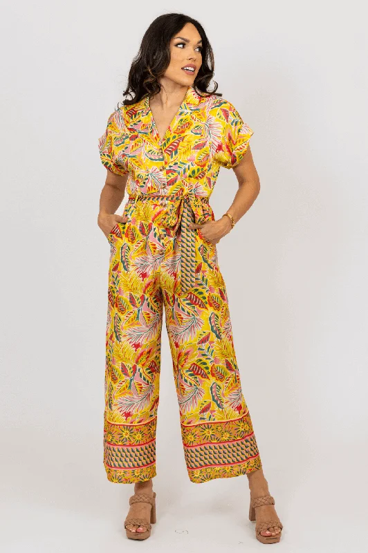 women's jumpsuits made of laceTropical Satin Jumpsuit