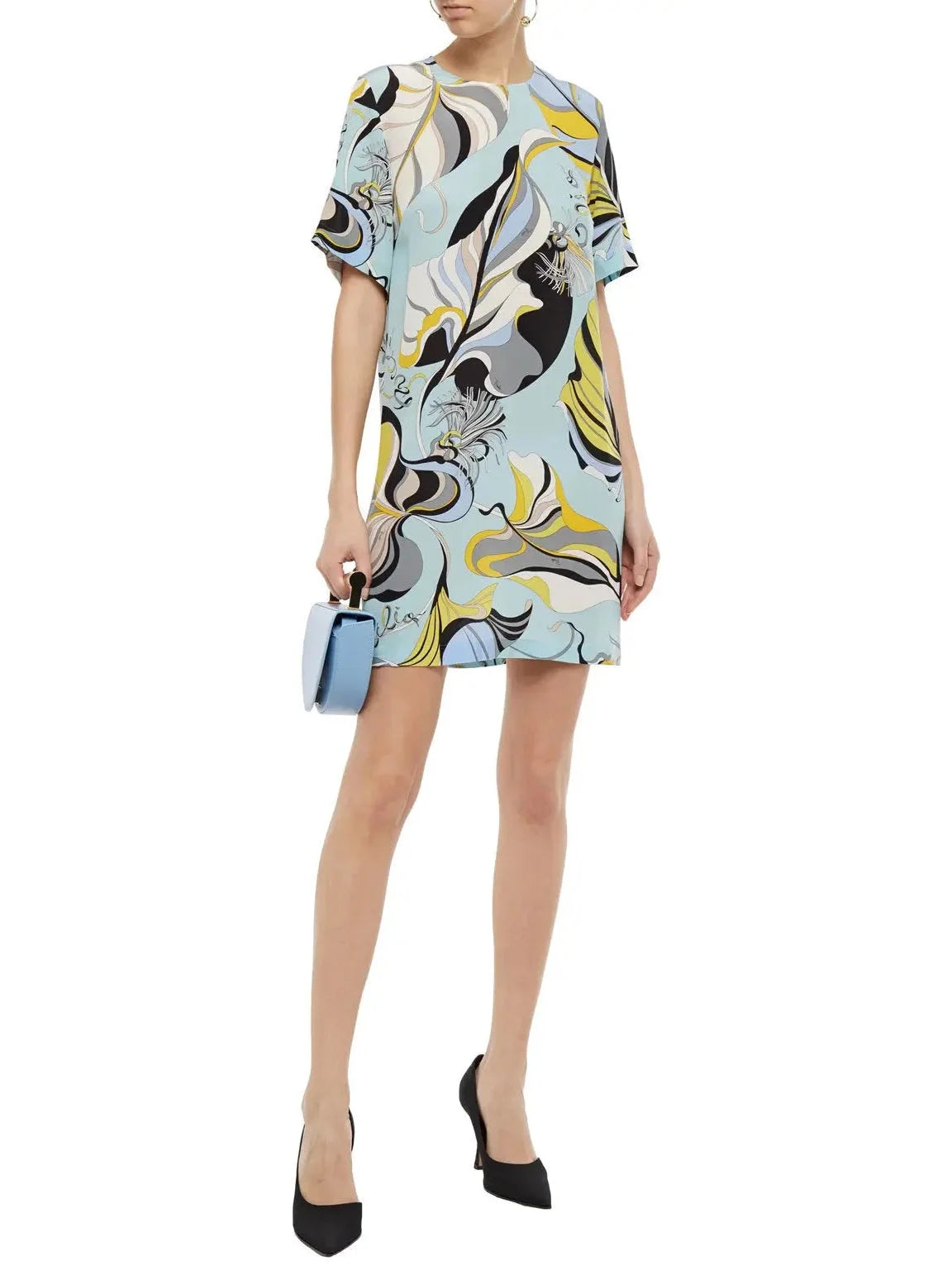 affordable floral Mimi dressesFrida Print Silk Mini Dress