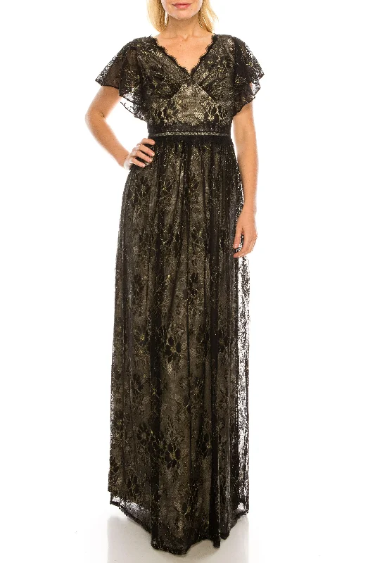 maxi dresses with embroidered patternsAdrianna Papell AP1E205747 Long Formal Lace Dress