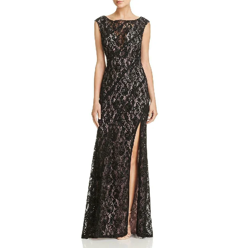 bohemian maxi dressesAidan by Aidan Mattox Long Formal Floral Lace Dress