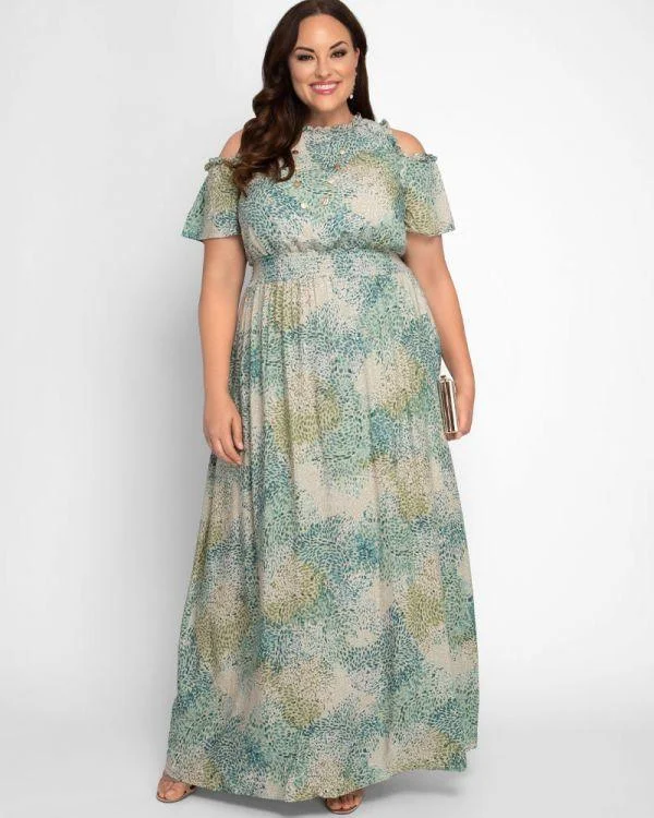 maxi dresses with beltsKiyonna Plus Size Long Dress