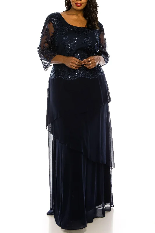 cotton maxi dressesLe Bos Long Formal Plus Size Chiffon Dress Sale 27722