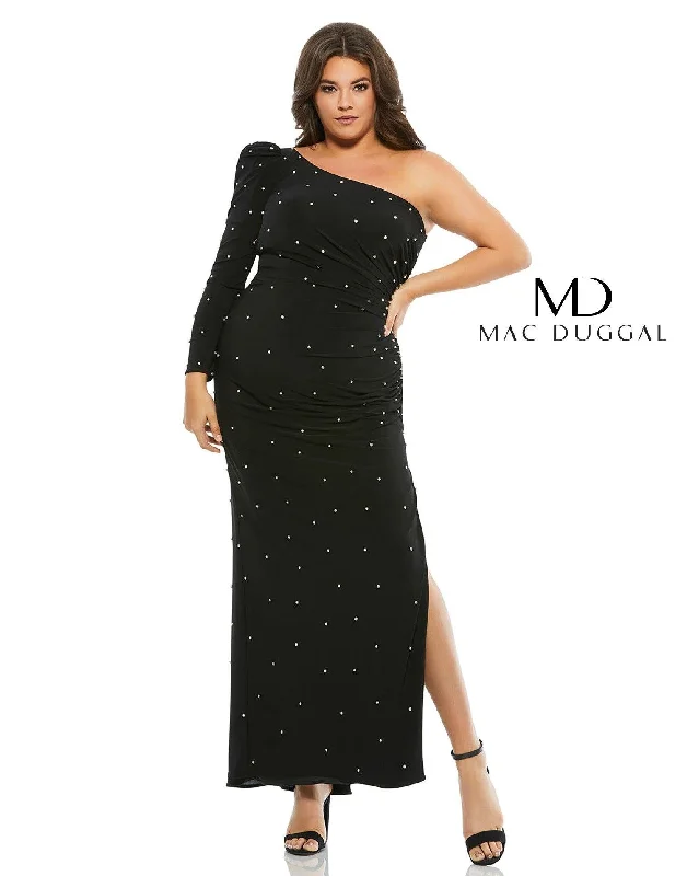 lace maxi dressesMac Duggal 67733 Fabulouss Long Plus Size Dress