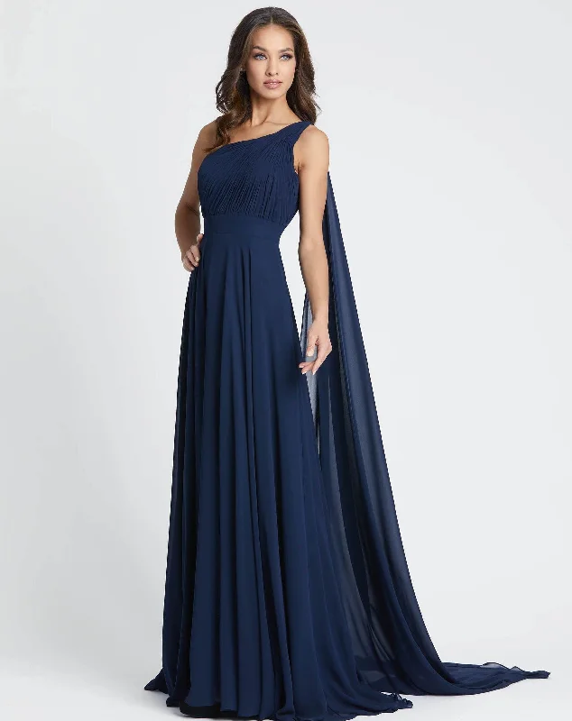 maxi dresses for special occasionsMac Duggal 55250 Long Formal One Shoulder Dress