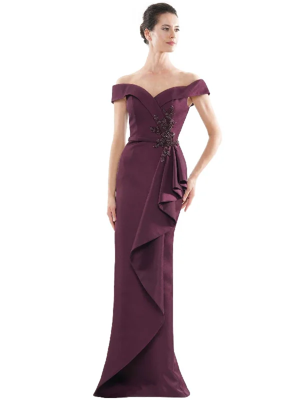 maxi dresses with beltsMarsoni Long Formal Off Shoulder Satin Dress 1087