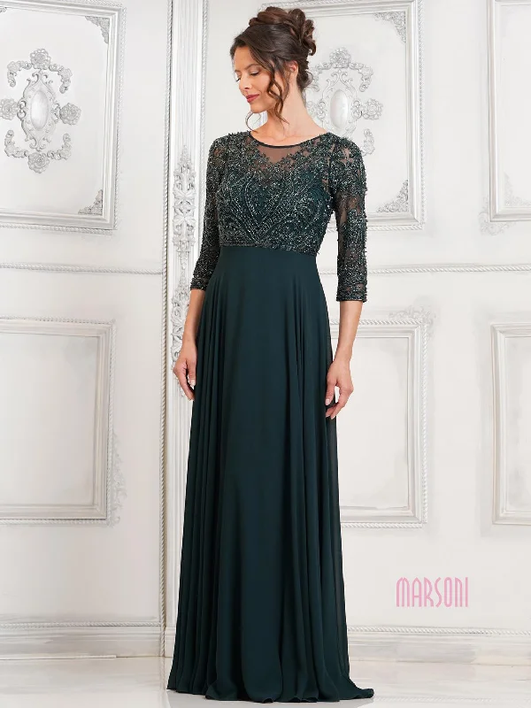 minimalist wedding dressesMarsoni MV1322 Mother of the Bride Long Beaded Dress