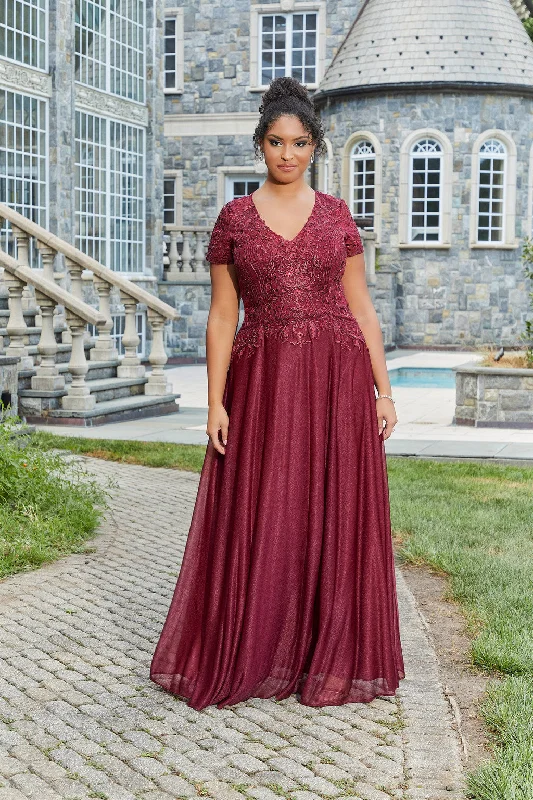 eco-friendly wedding dressesMGNY Madeline Gardner New York 72116 Mother of the Bride Beaded Long Dress