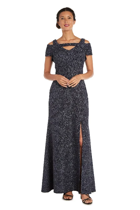 maxi dresses for pool partiesNightway Long Formal Glitter Knit Dress 22029