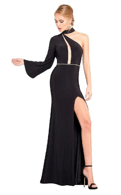 maxi dresses with sweetheart necksRachel Allan Formal One Shoulder Long Dress 8313