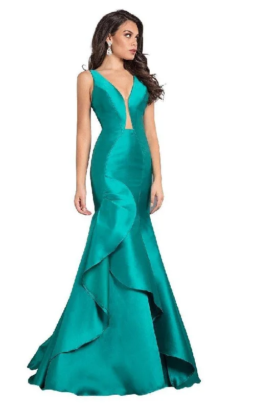 maxi dresses with thigh-high slitsRachel Allan Long Formal Mermaid Dress 8286