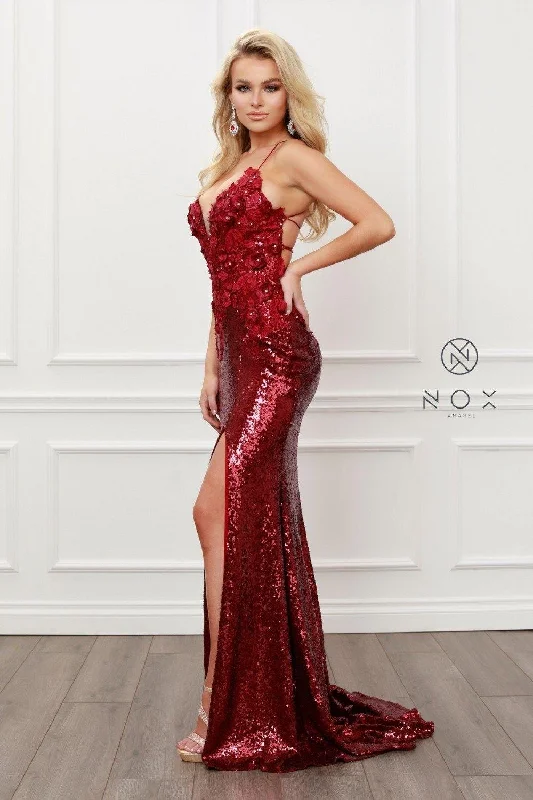 maxi dresses with mermaid silhouettesSexy Long Burgundy Mermaid Dress