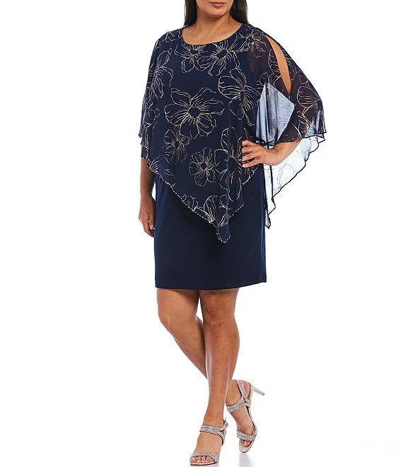 sequined wedding dressesSL Fashions 9479146 Short Mother of the Bride Dress