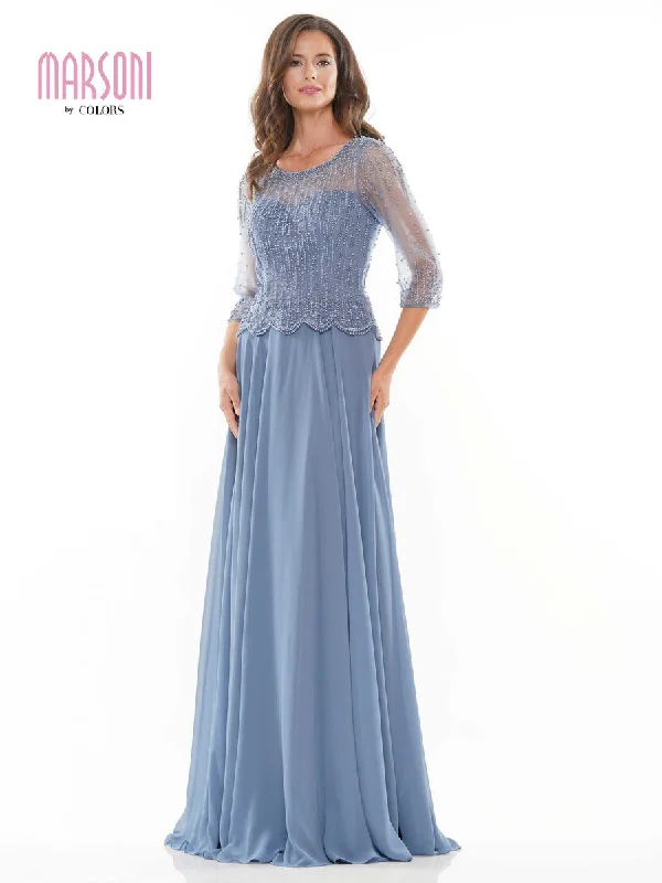 lace wedding dressesSlate Blue 28 Marsoni Long Formal Mother of the Bride Dress 312 Sale