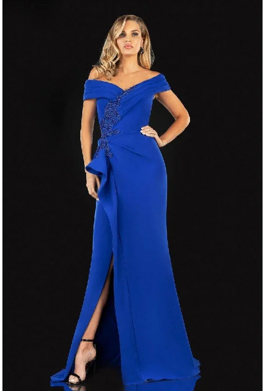 elegant maxi dressesTerani Couture 2021M2986 Off Shoulder Formal Long Dress