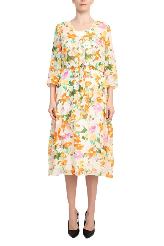 petite wedding dressesMaison Tara 27173MA Short Floral Mother of the Bride Jacket Dress