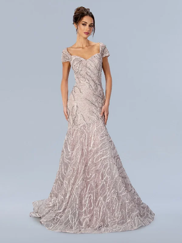 empire waist wedding dressesStella Couture 24325 Long Formal Mother of the Bride Dress