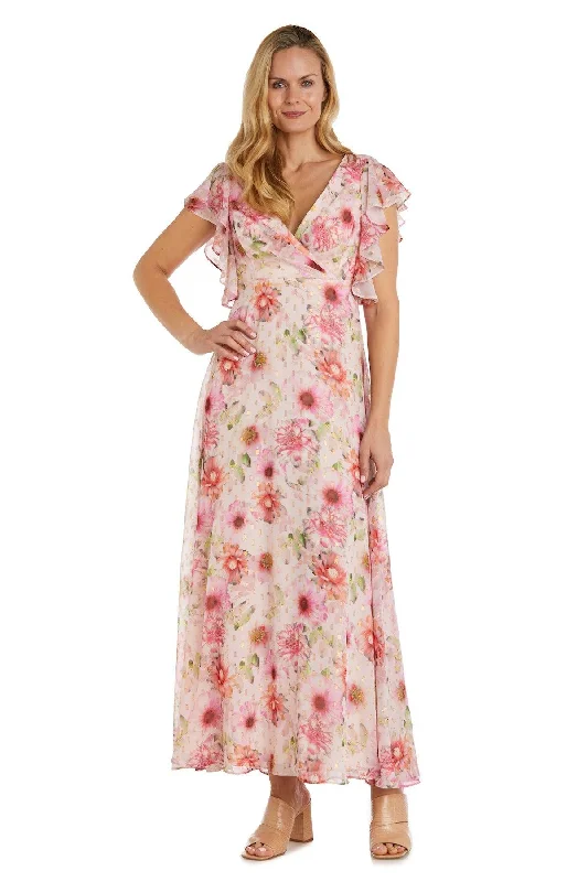 Funky Long Sleeves Maxi DressNightway Long Sleeveless Floral Petite Dress 22140P